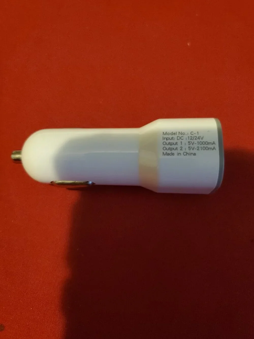 NEW WHITE ATALAX C-1 USB RAPID CELLPHONE PHONE CAR CHARGER 2.1 A